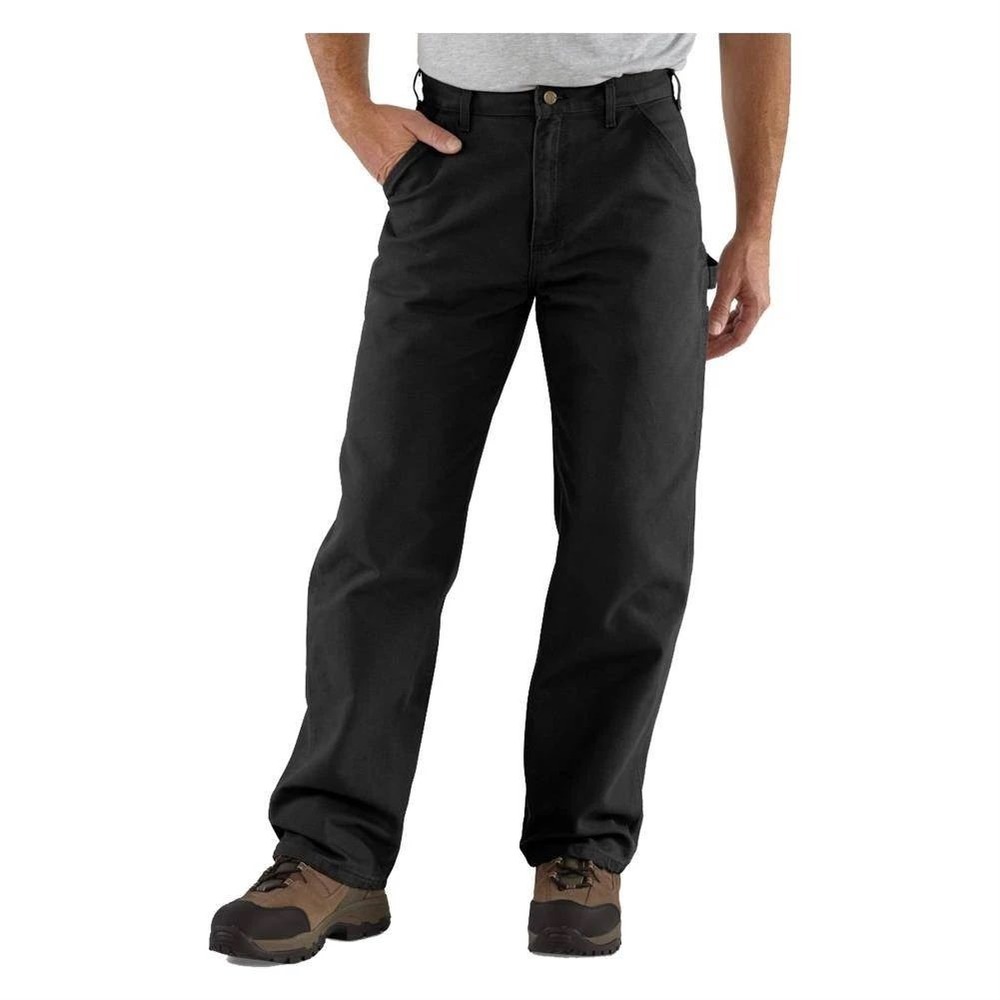 Carhartt Mens Loose Fit Washed Duck Utility Work Pant Black Size 36x36 NWT